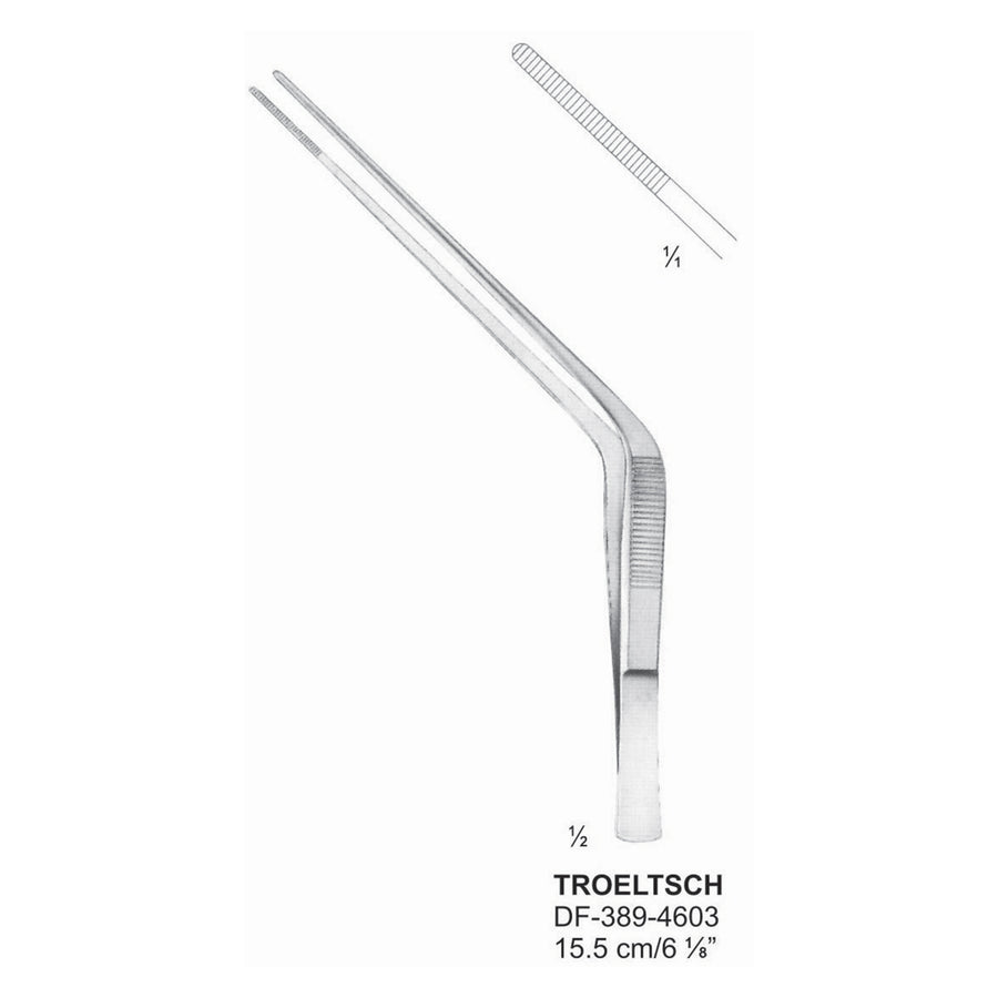 Troeltsch Nasal Forceps Angled 15.5cm  (DF-389-4603) by Dr. Frigz