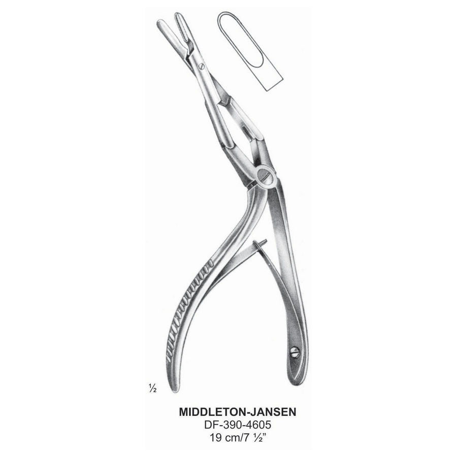 Middleton-Jansen Nasal Punch Forceps 19cm  (DF-390-4605) by Dr. Frigz