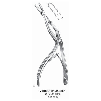 Middleton-Jansen Nasal Punch Forceps 19cm  (DF-390-4605)