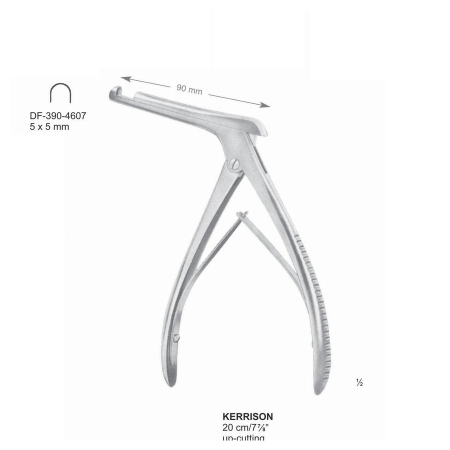 Kerrison Septum Forceps, 5X5mm , 20Cm, Up-Cutting (DF-390-4607) by Dr. Frigz