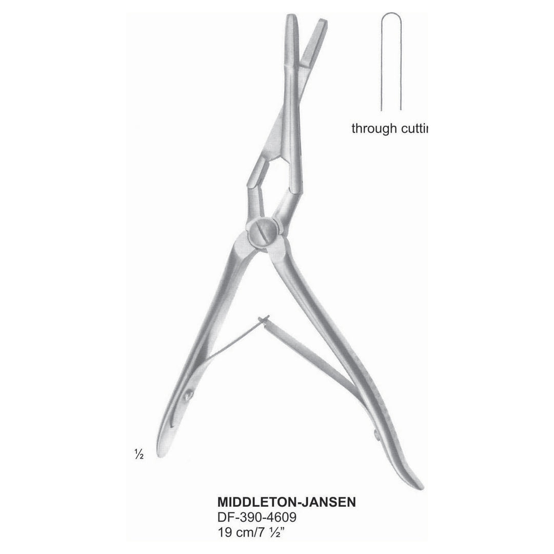 Middleton-Jansen Nasal Punch Forceps 19cm  (DF-390-4609) by Dr. Frigz