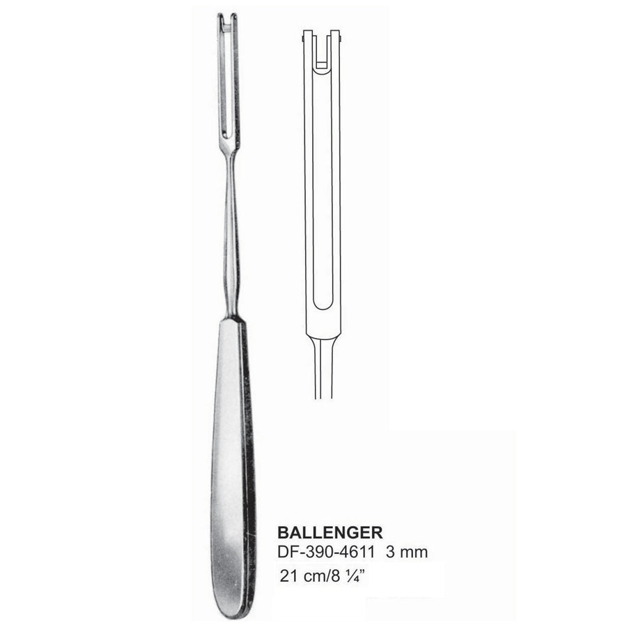 Ballenger Septum Knives Width 3mm , 21cm (DF-390-4611) by Dr. Frigz
