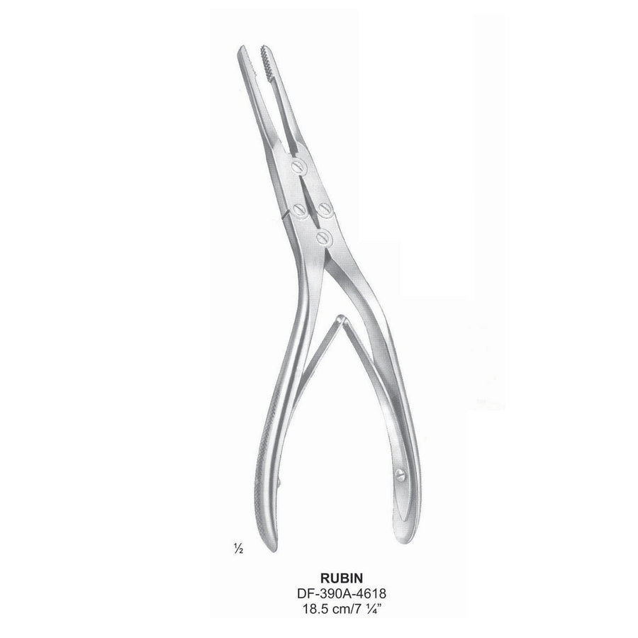 Rubin Septum Forceps 18.5cm (DF-390A-4618) by Dr. Frigz