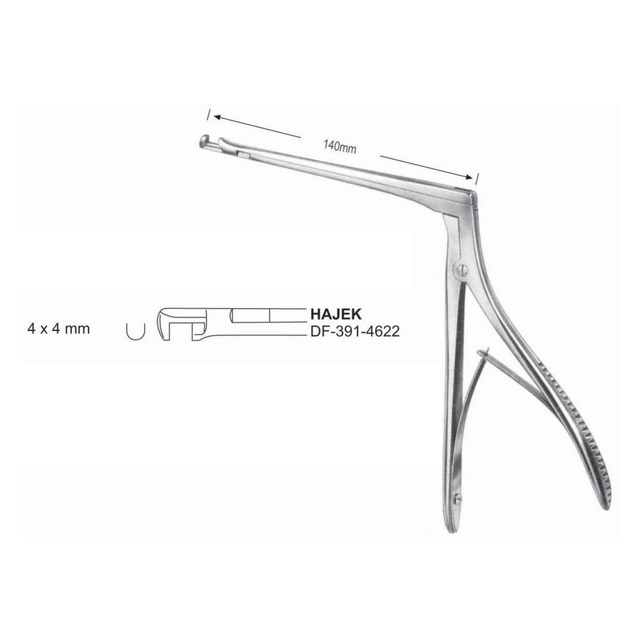 Hajek Sphenoid Punches Width 140mm  (DF-391-4622) by Dr. Frigz