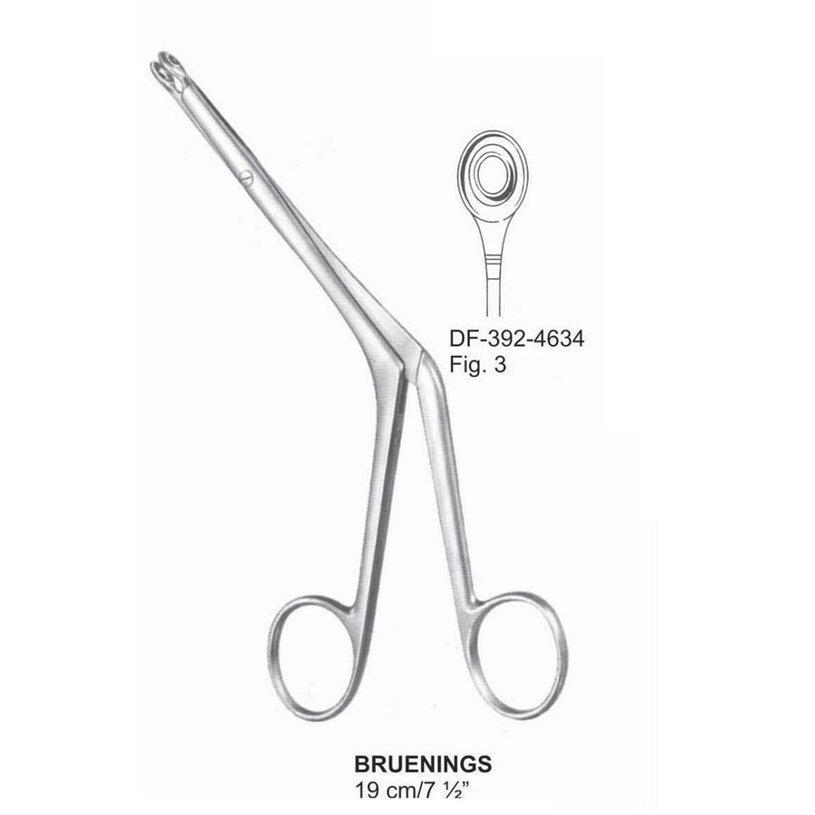 Bruenings Ethmoid Forceps 19Cm, Fig.3 (DF-392-4634) by Dr. Frigz