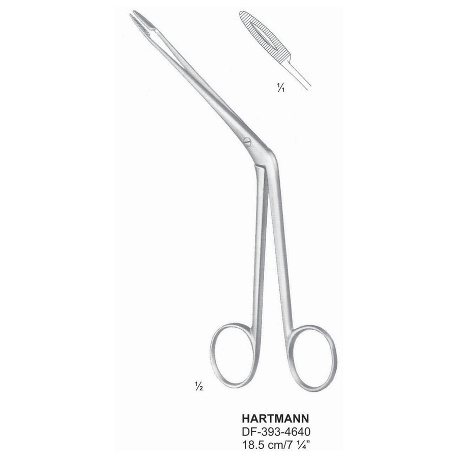 Hartmann Nasal Polypus Forceps 18.5cm  (DF-393-4640) by Dr. Frigz