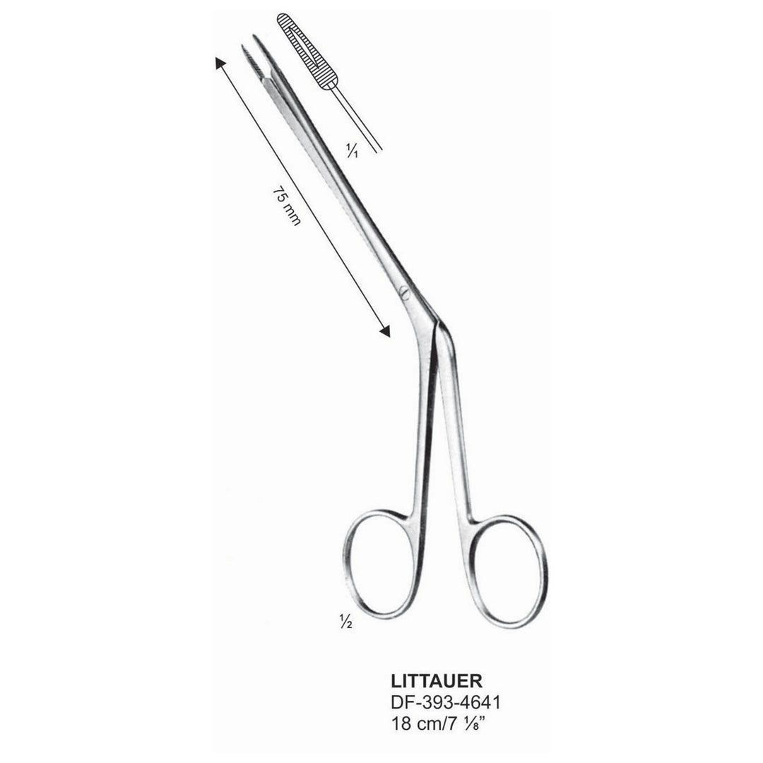 Littauer Nasal Polypus Forceps 18cm  (DF-393-4641) by Dr. Frigz