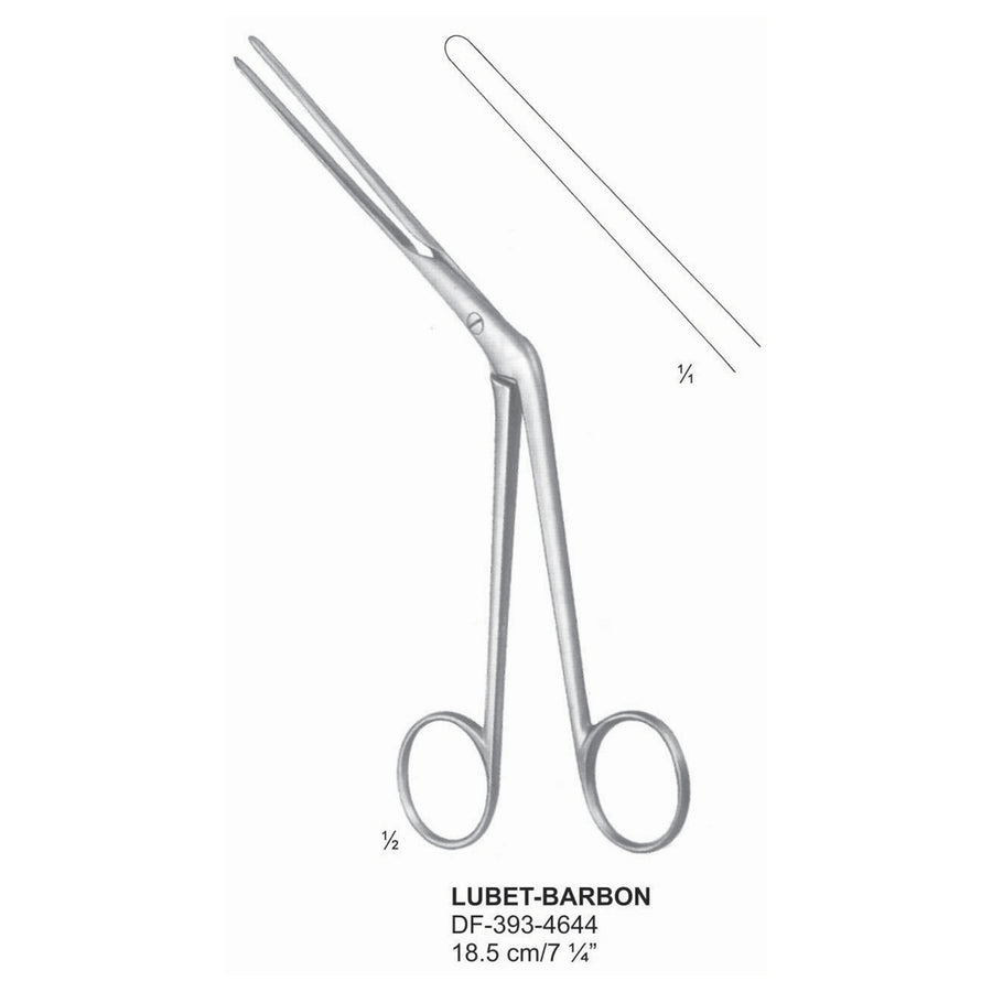 Lubet-Barbon Nasal Polypus Forceps 18.5cm  (DF-393-4644) by Dr. Frigz