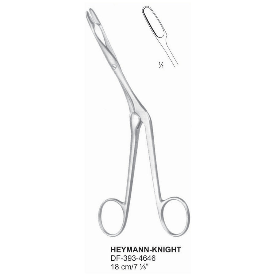 Heymann-Knight Nasal Polypus Forceps 18cm  (DF-393-4646) by Dr. Frigz