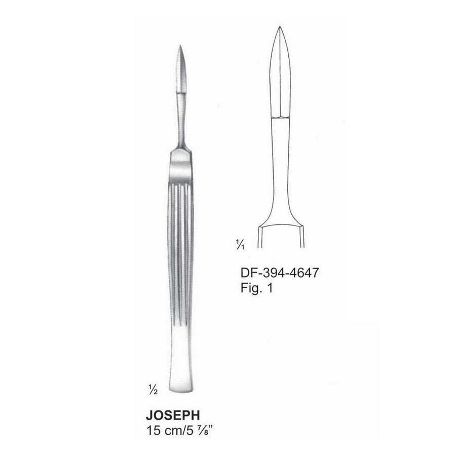 Joseph Rhinoplastic And Nasal Knives Straight, 15cm (DF-394-4647) by Dr. Frigz