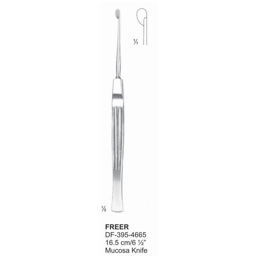 Freer Mucosa Knives, 16.5cm (DF-395-4665) by Dr. Frigz