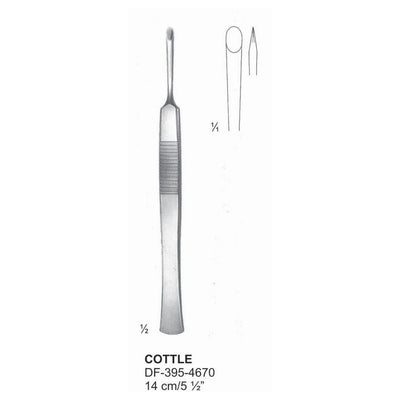 Cottle Rhinoplastic Knives, 14cm  (DF-395-4670) by Dr. Frigz