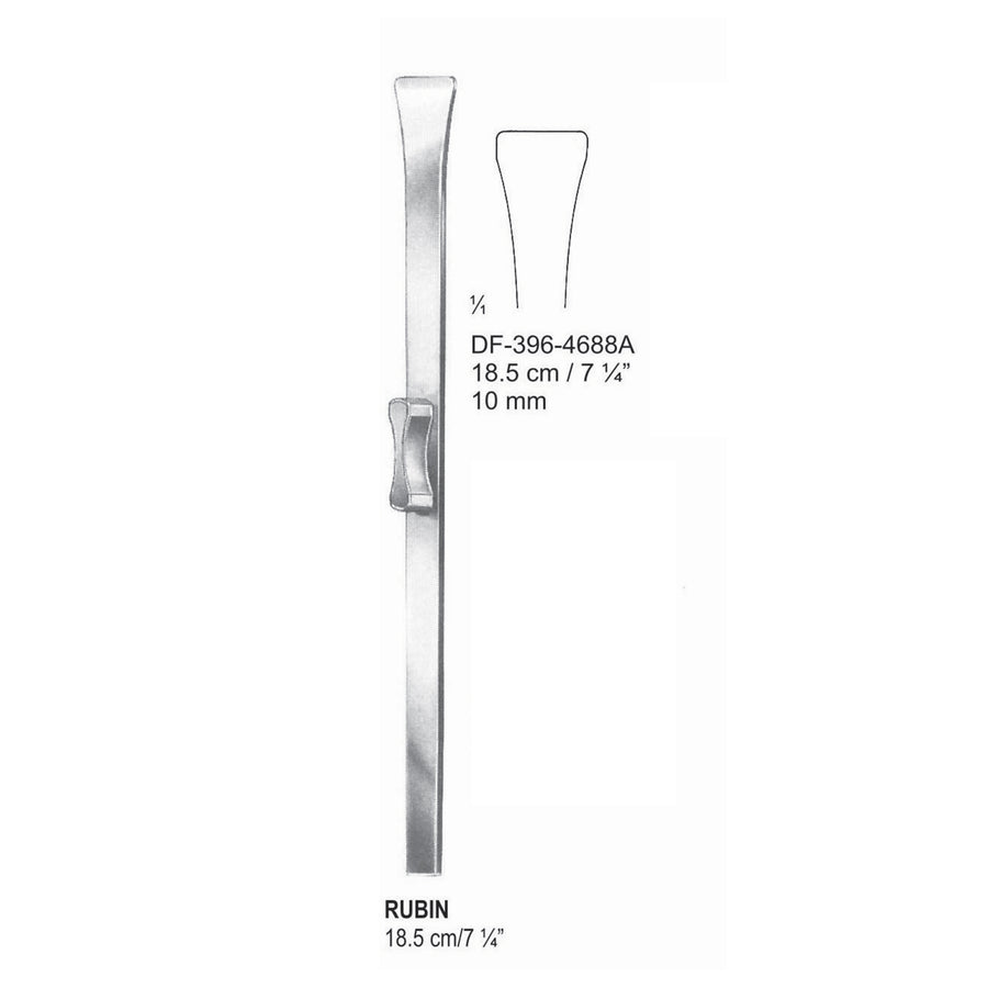 Rubin Osteotomes Chisels 18.5Cm, 10mm (DF-396-4688A) by Dr. Frigz