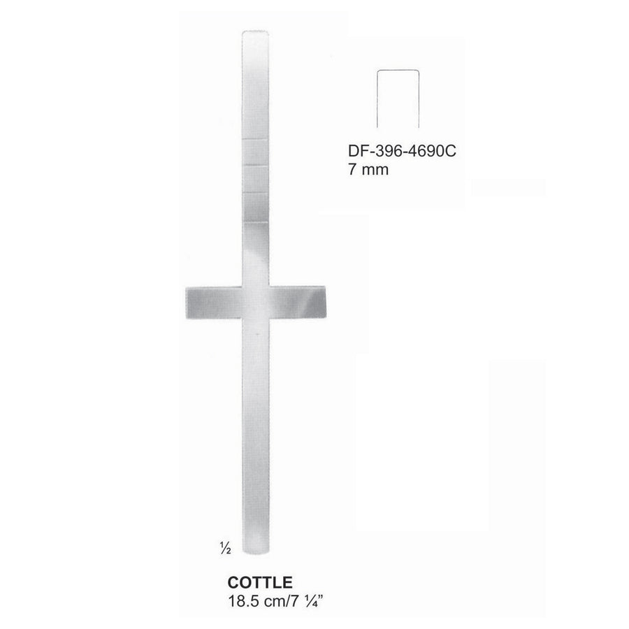 Cottle Osteotomes 18.5Cm, 7mm (DF-396-4690C) by Dr. Frigz