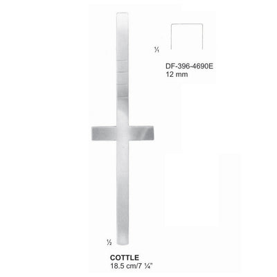 Cottle Osteotomes 18.5Cm, 12mm (DF-396-4690E)