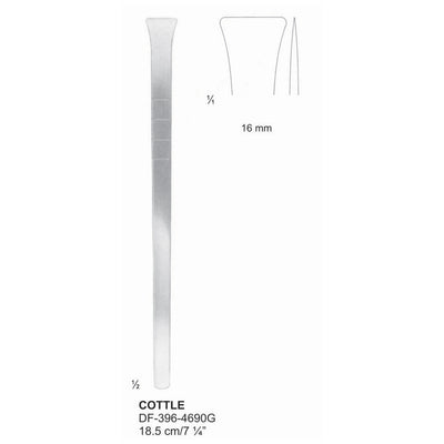 Cottle Osteotomes 18.5Cm, 16mm (DF-396-4690G)