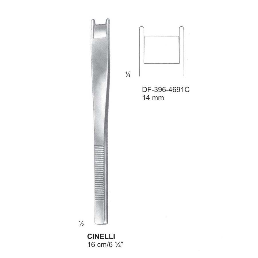 Cinelli Osteotomes Chisels 16Cm, 14mm (DF-396-4691C) by Dr. Frigz