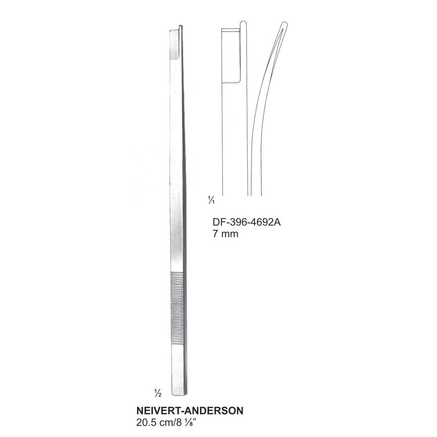 Neivert-Anderson Osteotomes Chisels 20.5Cm, 7mm (DF-396-4692A) by Dr. Frigz