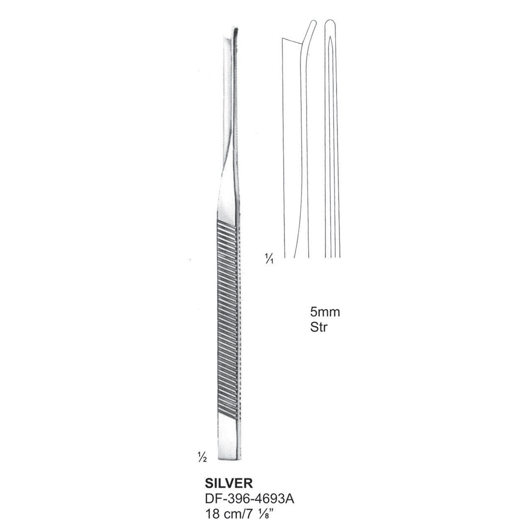 Silver Osteotomes Chisels 18Cm, 5mm Straight (DF-396-4693A) by Dr. Frigz