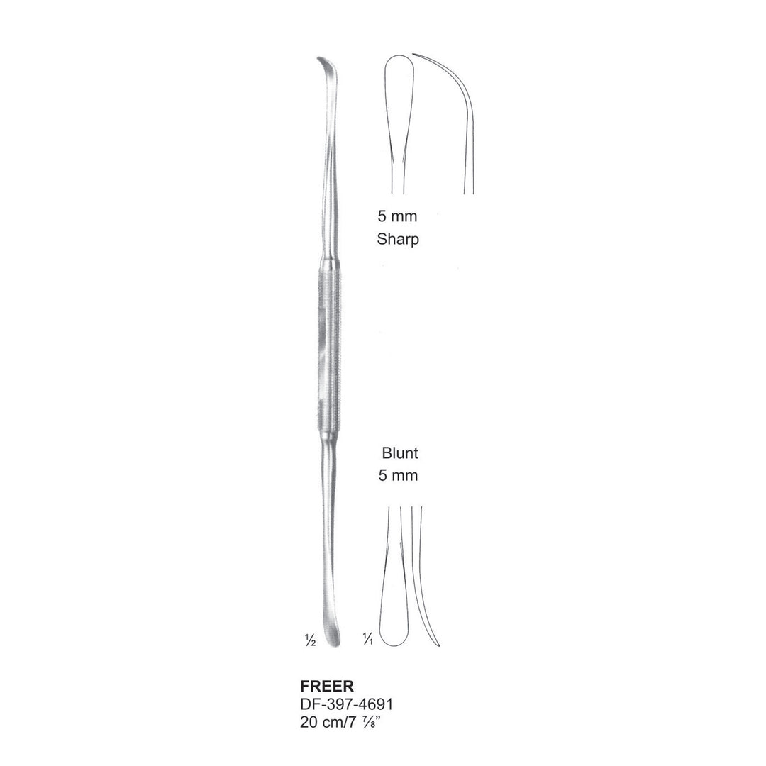 Freer Septum Elevators, 20Cm. Sharp/Blunt 5mm  (DF-397-4691) by Dr. Frigz