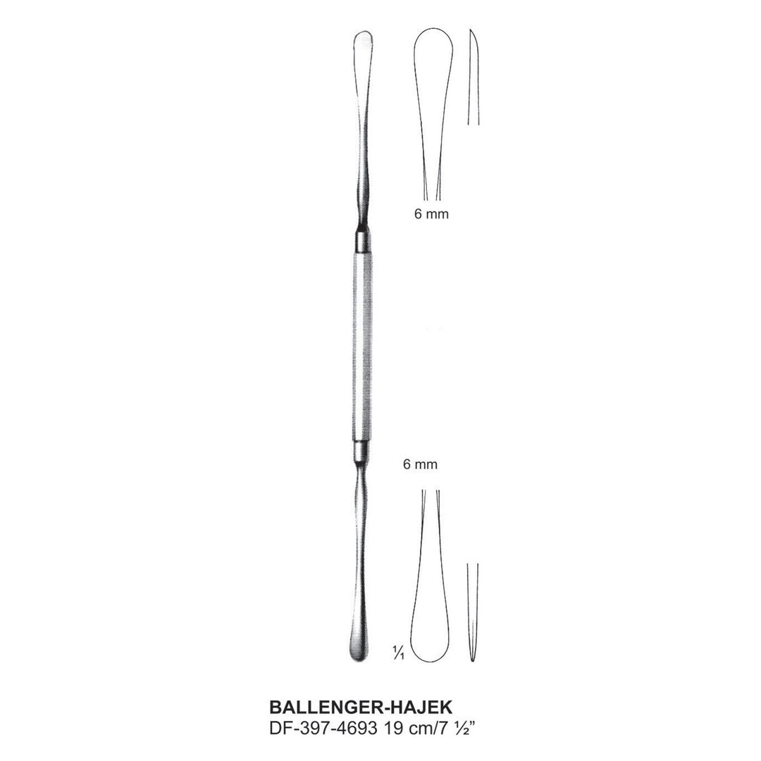 Ballenger-Hajek Septum Elevators, 19Cm, 6mm  (DF-397-4693) by Dr. Frigz