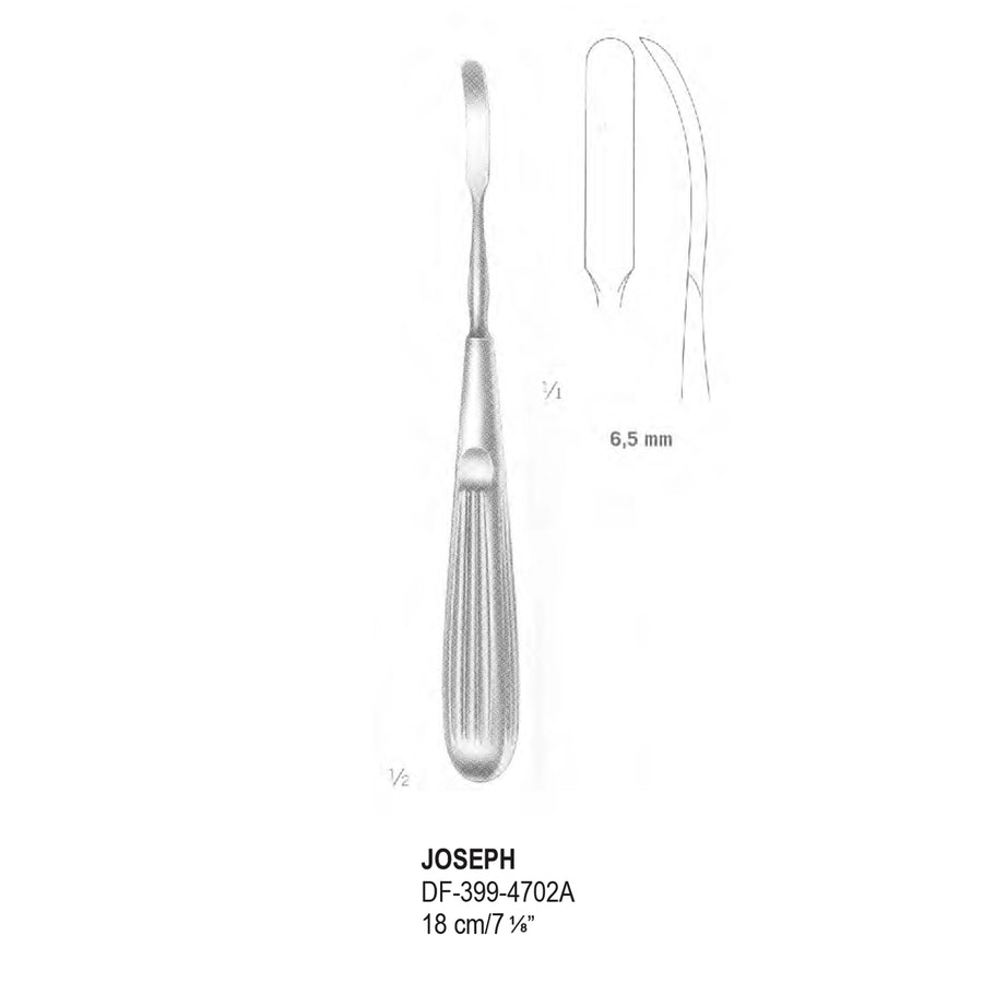 Joseph Periosteal Elevators 18Cm, 6.5mm (DF-399-4702A) by Dr. Frigz