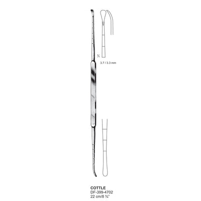 Cottle Septum & Periosteal Elevators, 22Cm.  (Df-399-4702)