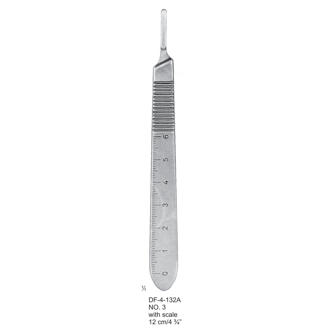 Scalpel Handles With Scale No.3,  12cm  (DF-4-132A) by Dr. Frigz