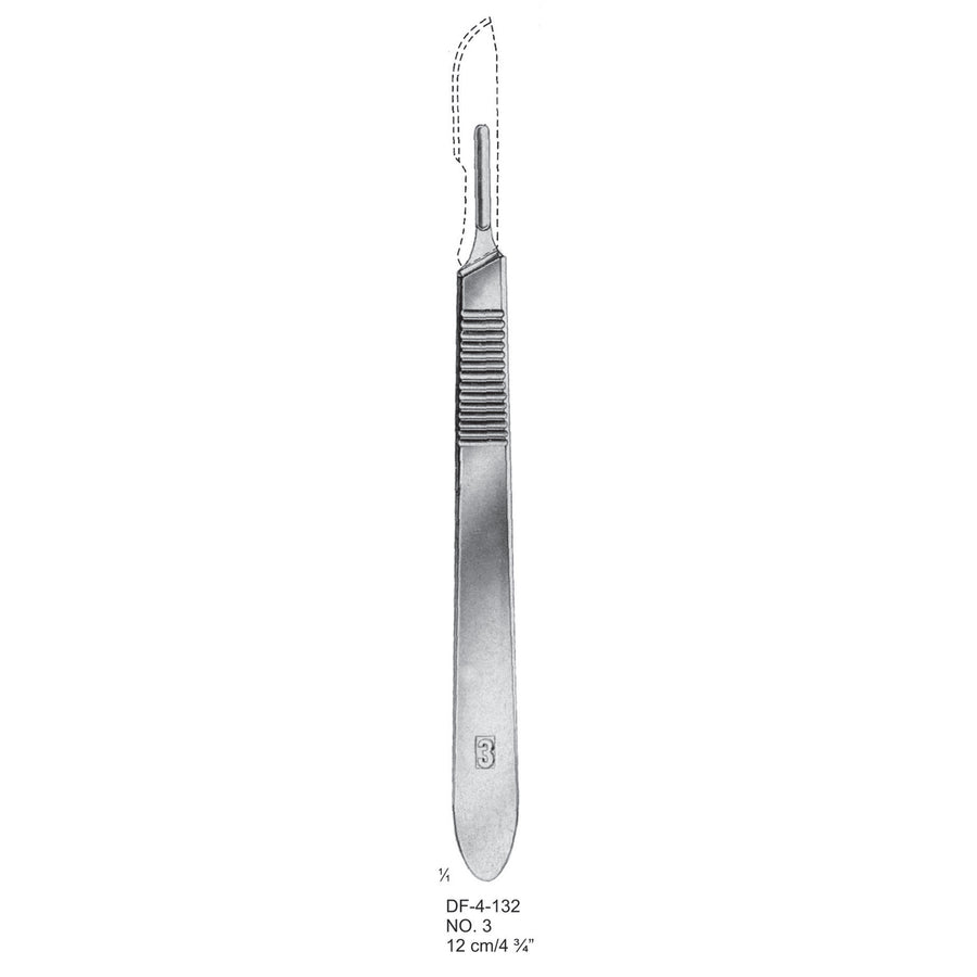 Scalpel Handles No.3, 12cm  (DF-4-132) by Dr. Frigz