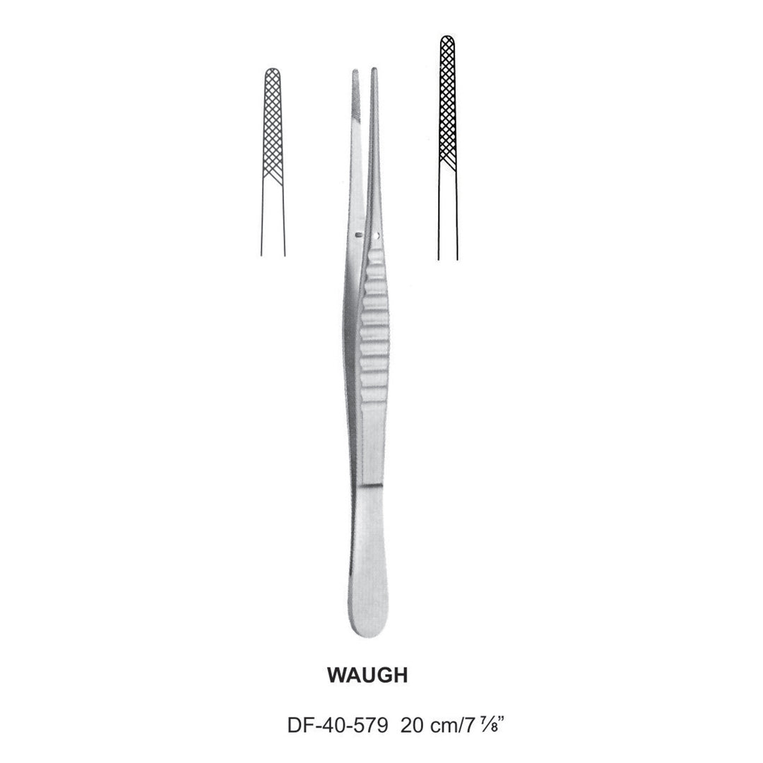 Waugh Dressing Forceps, Straight, Cross Serrated, 20cm (DF-40-579) by Dr. Frigz