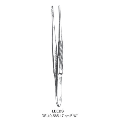 Leeds Dressing Forceps, Straight, Serrated, 17cm  (DF-40-585)