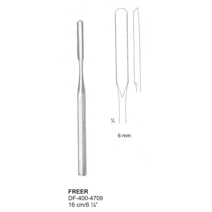 Freer Septum Chisels, 16Cm, 6mm , Straight (DF-400-4709) by Dr. Frigz