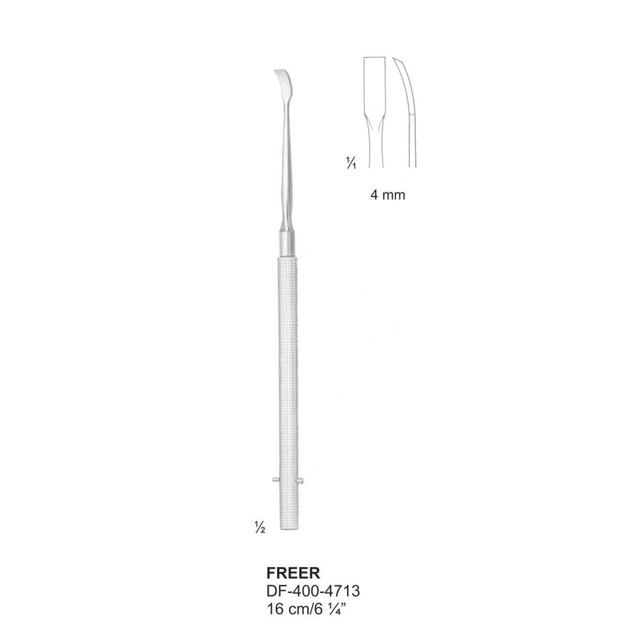 Freer Septum Chisels, 16Cm, 4mm , Curved (DF-400-4713) by Dr. Frigz