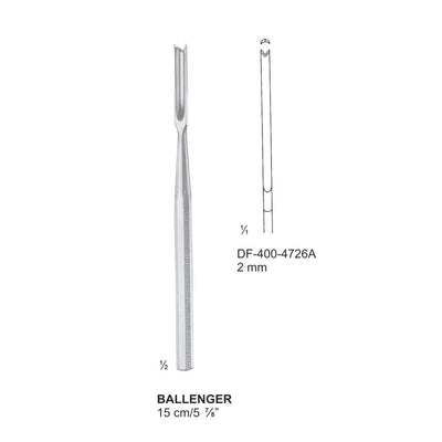 Ballenger Septum Chisels, 15Cm, 2mm (DF-400-4726A)