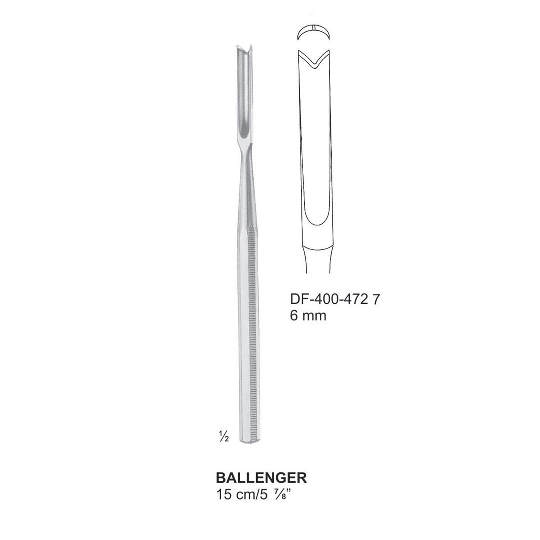 Ballenger Septum Chisels, 15Cm, 6mm (DF-400-4727) by Dr. Frigz