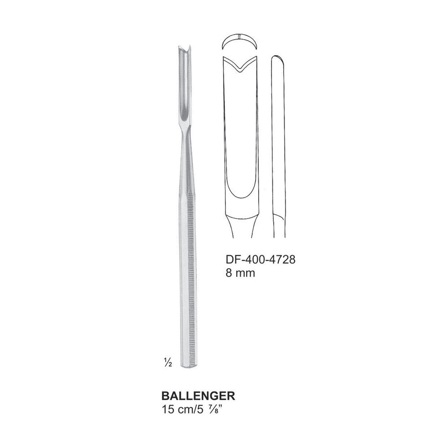 Ballenger Septum Chisels, 15Cm, 8mm (DF-400-4728) by Dr. Frigz