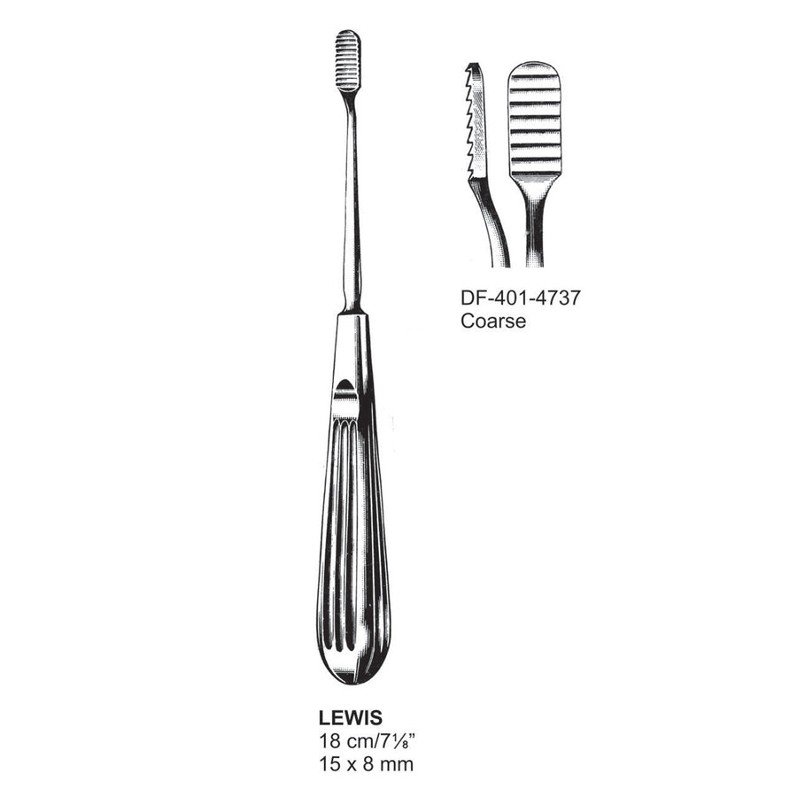 Lewis Nasal Saws, Coarse, 15X8mm , 18cm  (DF-401-4737) by Dr. Frigz