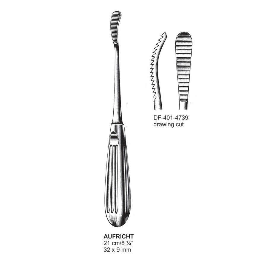 Aufricht Nasal Saws, Drawing Cut, 32X9mm , 21cm  (DF-401-4739) by Dr. Frigz