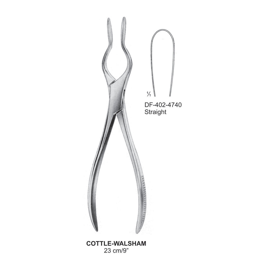 Cottel-Walsham Universal Septum Forcep, Straight, 23cm (DF-402-4740) by Dr. Frigz