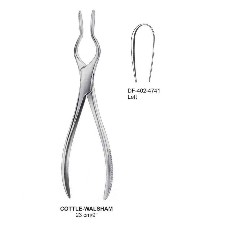 Cottle-Walsham Septum Forceps Left 23cm  (DF-402-4741) by Dr. Frigz