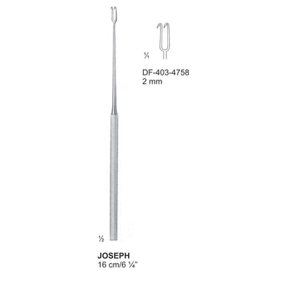 Joseph Nasal Hooklets, 2 Prong, 2mm , 16cm  (DF-403-4758)