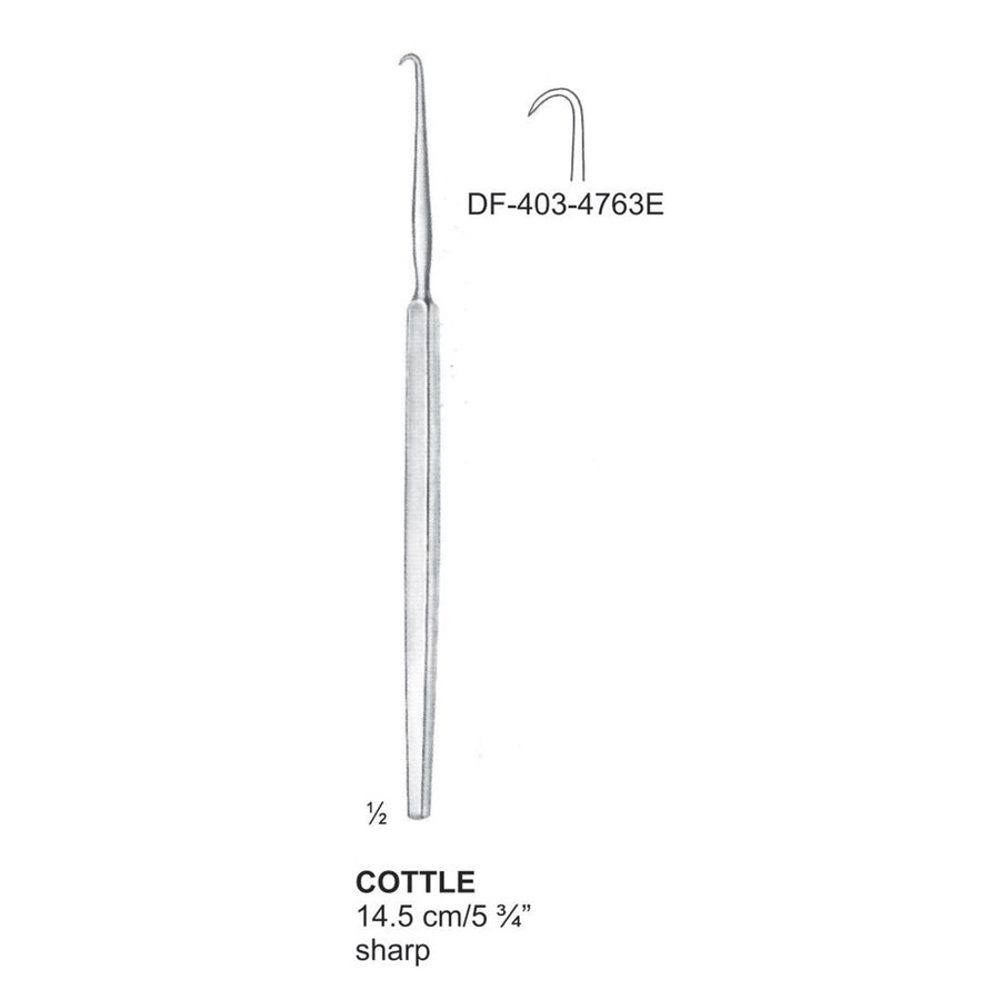 Cottle Nasal Hooklets 14.5Cm, Sharp (DF-403-4763E) by Dr. Frigz