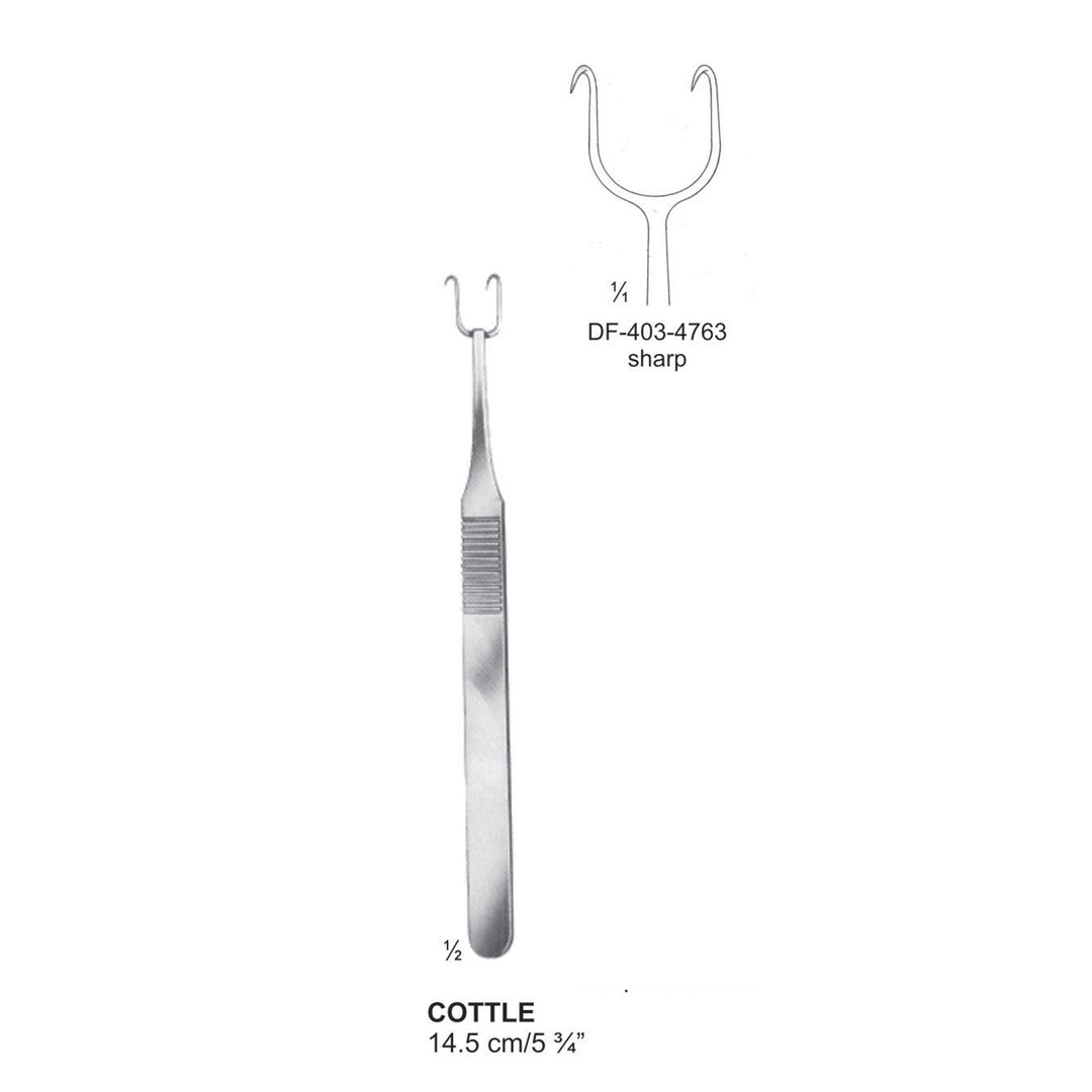 Cottle Nasal Hooklets, 14.5Cm, Sharp (DF-403-4763) by Dr. Frigz