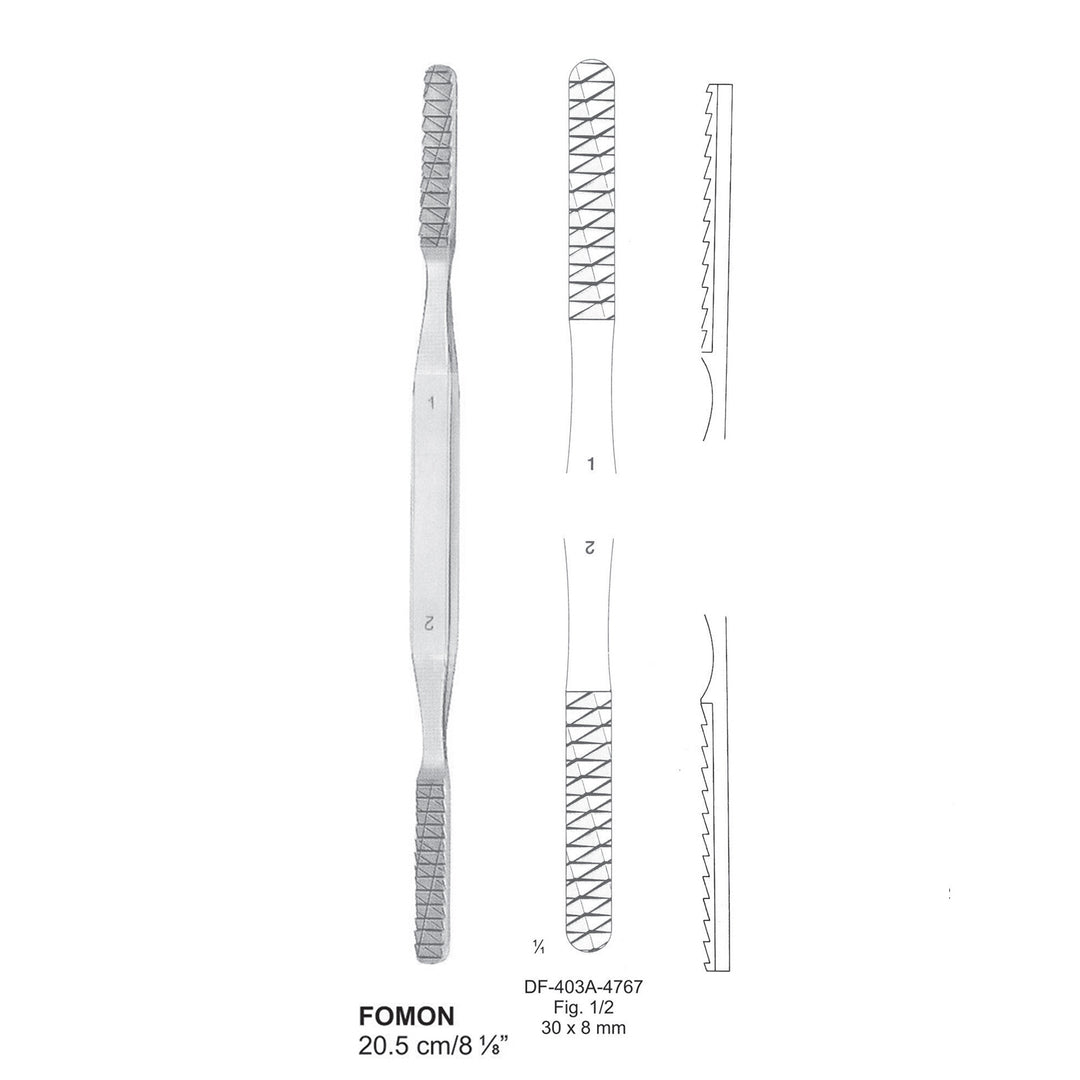 Fomon Nasal Rasps 20.5Cm, Fig.1/2, 30X8mm (DF-403A-4767) by Dr. Frigz