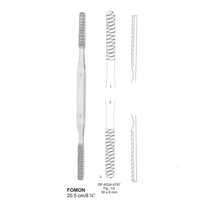 Fomon Nasal Rasps 20.5Cm, Fig.1/2, 30X8mm (DF-403A-4767)