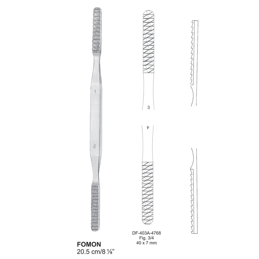 Fomon Nasal Rasps 20.5Cm, Fig.3/4, 40X7mm (DF-403A-4768) by Dr. Frigz