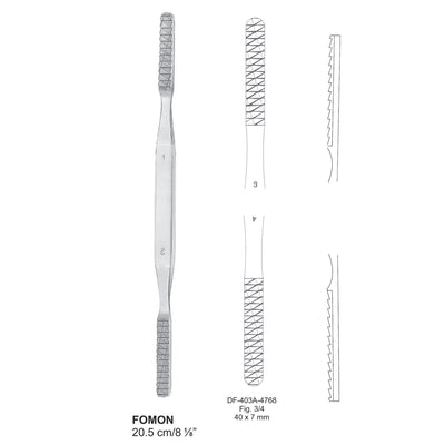 Fomon Nasal Rasps 20.5Cm, Fig.3/4, 40X7mm (DF-403A-4768)