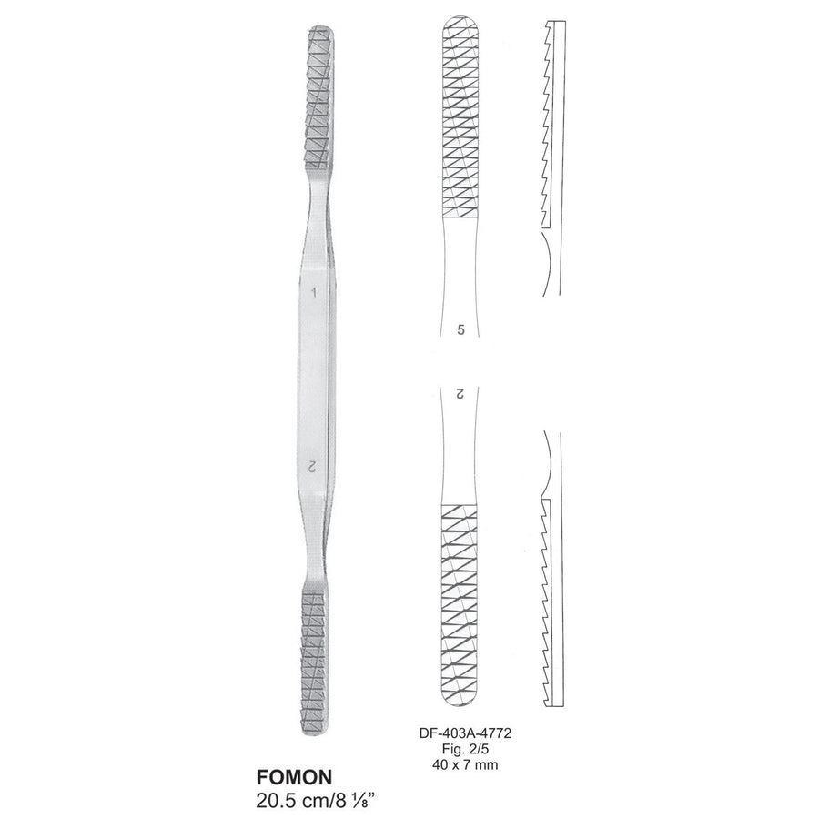 Fomon Nasal Rasps 20.5Cm, Fig.2/5, 40X7mm (DF-403A-4772) by Dr. Frigz