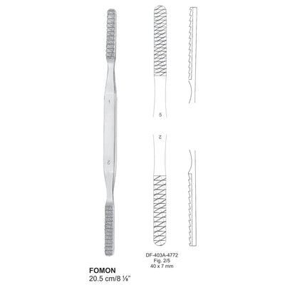 Fomon Nasal Rasps 20.5Cm, Fig.2/5, 40X7mm (DF-403A-4772)