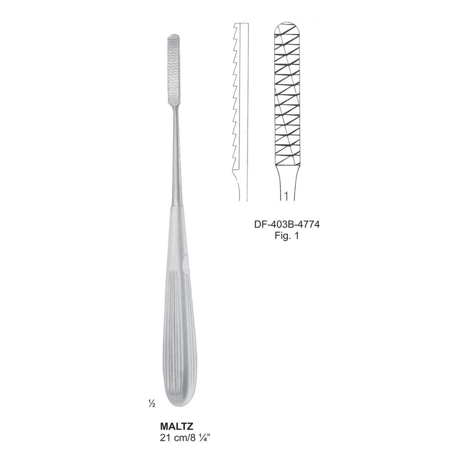 Maltz Nasal Rasps, Fig.1, 21cm (DF-403B-4774) by Dr. Frigz